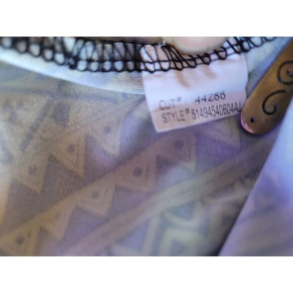 ICE Colorful Tribal Aztec Beaded Midi Dress Womens XS Sleeveless Vacation Boho - Picture 10 of 10